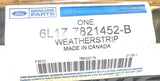 Genuine OEM Ford 6L1Z-7821452-B Belt Weather Strip, Front Right 6L1Z7821452B