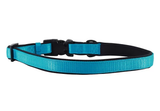 Retriever 15422 Q AQB18 Adjustable Soft Dog Collar, Aqua/Black, 1 x 18-26in.