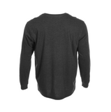 Blue Mountain YMK-1072 Men's Crew Neck Long-Sleeve T-Shirt, Charcoal Heather, 2X