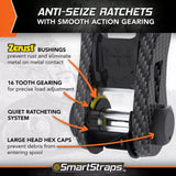 SmartStraps 228 Heavy-duty Premium CarbonX Rachet Tie Down Straps, 10 ft.- Count of 2