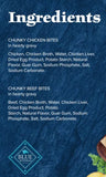 Blue Buffalo Wilderness Adult Chicken & Beef Chunks Wet Dog Food, Count of 12