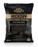 Bear Mountain FC24 Hickory BBQ Wood Chucks Robust Smoky Flavor 350 Cu in., 100% All-Natural Hardwood