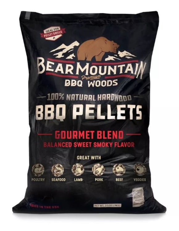 Bear Mountain FK99 BBQ Wood Pellets Gourmet Blend 20 lb. Bag