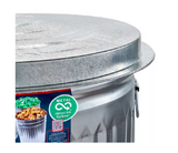 Behrens 1270 Galvanized Steel Trash Can with Lid, 31 gal.