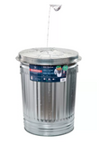 Behrens 1270 Galvanized Steel Trash Can with Lid, 31 gal.