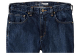 Carhartt 105119-H45 Men's Relaxed Fit Low-Rise 5-Pocket Jeans, Deep Creek,S40X30