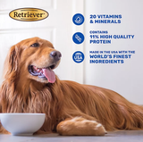 Retriever Adult Hi Protein Chicken & Beef Flavor Wet Dog Food, 13.2 oz., 12 Cans