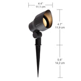 Low-Voltage 20-Watt (Bi-Pin) Black Outdoor Landscape Flood Light