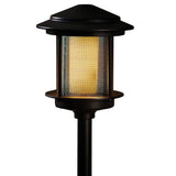 Low Voltage 2.4 Lumens Black Outdoor Integrated LED Path Light with Flicker Flame Effect; Weather/Water/Rust Resistant