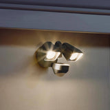 Smart Lighting Black Motion Activated Outdoor Integrated LED Floodlight Wired