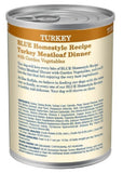 Blue Buffalo Homestyle Adult All-Natural Turkey Meatloaf Pate Wet Dog Food,1 Can