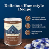 Blue Buffalo Homestyle Adult All-Natural Turkey Meatloaf Pate Wet Dog Food,1 Can