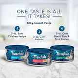 Blue Buffalo 803486 Fish & Chicken Pate Variety 12 Cans Pack 3 oz. Wet Cat Food