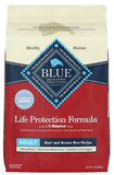 Blue Buffalo 804084 Adult Dry Dog Food, Beef & Brown Rice Recipe - 15 lbs