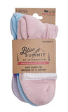 Blue Summit BS0012-096-01 Women's Marled Mini Crew Socks 4-10 Pale 3-Pair