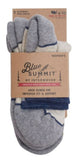 Blue Summit BS0040-096-01 Women's Flat Knit Wool Crew Socks 4-10 Oatmeal 3-Pair