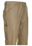 Blue Mountain FMB-1502 Men's Relaxed Fit Utility Canvas Pants, Khaki Tan, S34X34