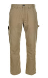 Blue Mountain FMB-1502 Men's Relaxed Fit Utility Canvas Pants, Khaki Tan, S34X34
