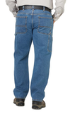 Blue Mountain FMB-1503 Men's Denim Utility Jeans, Medium Wash, Size 36x32