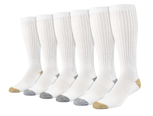 Blue Mountain PL-SCM-6370-10-252 Men's Cushioned Over-the-Calf Socks, 6 Pair/L