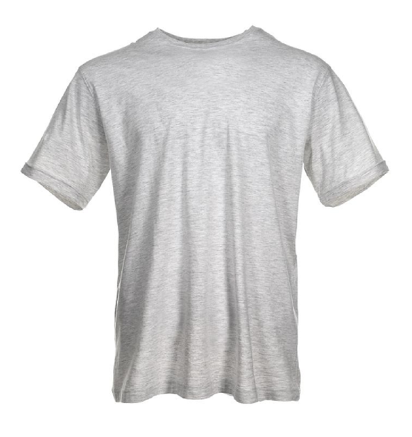 Blue Mountain YMK-1041 Men's Short-Sleeve T-Shirt, Light Athletic Gray, XL