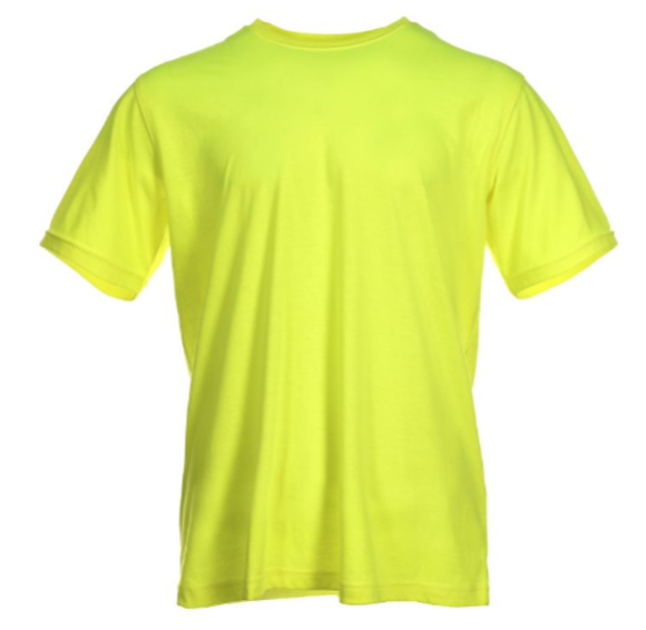 Blue Mountain YMK-1041 Men's Short Sleeve T-Shirt, Safety Yellow, 3XL