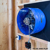 1945 CFM Smart App Controlled 2-Speed Gable Mount Attic Fan