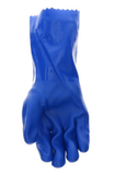 Boss B11061-L Chemguard PVC Gloves, 1 Pair, Blue, Large