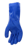 Boss B11061-L Chemguard PVC Gloves, 1 Pair, Blue, Large