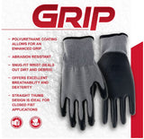Boss B33021-Y Kids' Coated Polyester Work Gloves, 1-Pair, Gray, Youth