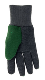 Boss B61071-Y Kids' Dotted Jersey Gloves, 1 Pair, Green/Gray, Youth