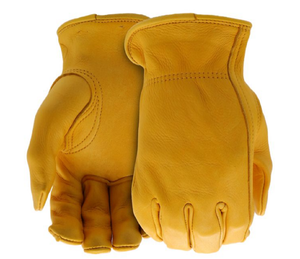 Boss B84081-2XL Grain Deerskin Leather Driver Work Gloves, Deerskin