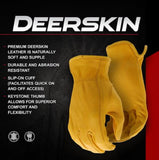 Boss B84081 Men's Deerskin Leather Driver Gloves, 1-Pair, Deerskin, Medium