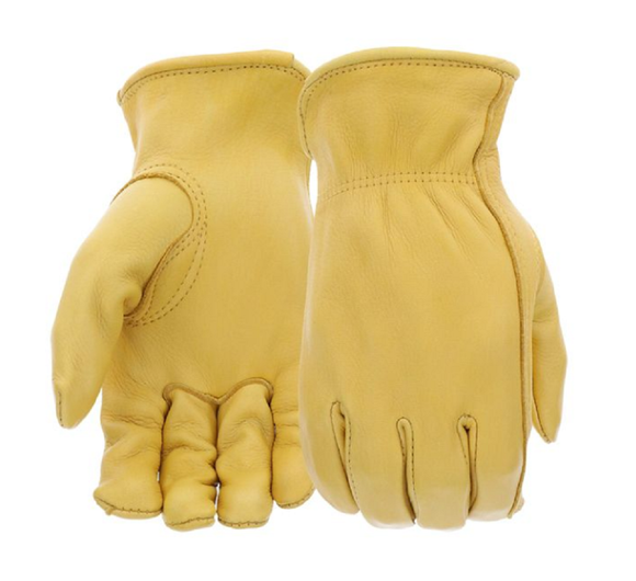 Boss B84091-WM Women's Deerskin Leather Driver Work Gloves, 1 Pair, Medium