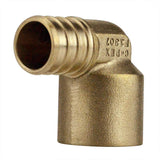 3/4 in. Brass PEX x Female Solder 90-Degree Elbow