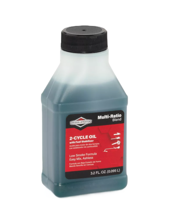 Briggs & Stratton 100107 50:1 mix 2-Cycle Low Smoke Engine Oil, 3.2 oz.