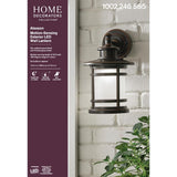 Oil-Rubbed Bronze Motion Sensor Outdoor Integrated LED Wall Lantern Sconce