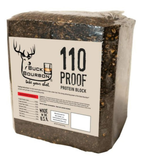 Buck Bourbon BB-110-BLOCK 110 Proof Attractive Protein Block 25 lb.