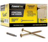 Hillman 47871 Power Pro Star Drive Structural Lag Screws 5/16"x 4", 40-Pcs