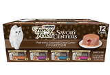 Fancy Feast Purina Savory Centers Pate Wet Cat Food Variety Pack, 3 oz, 12 Cans