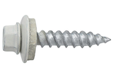 Hillman 47726 White Painted Head Self-Piercing Sheeter Screw #10 x 1", 102-Pack