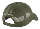 Carhartt 100286-G72 Basil Color Mesh-Back Men's Baseball Adjustable Canvas Cap