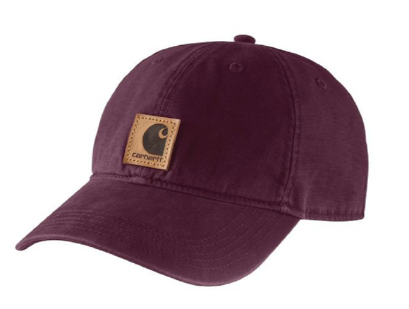 Carhartt 100289-211 Solid Odessa Cotton Canvas Baseball Cap,Blackberry, One Size