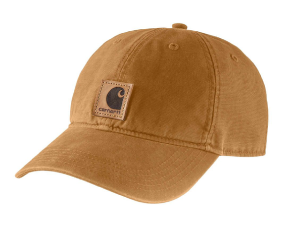 Carhartt 100289-211 Solid Odessa Cotton Canvas Baseball Cap, Brown, One Size