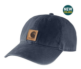 Carhartt 100289-211 Men's Solid Odessa Cotton Canvas Baseball Cap, Navy