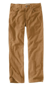 Carhartt 102517-039 Men's Rugged Flex Canvass Work Pants, Hickory, Size 33X32