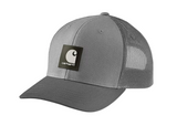 Carhartt 105216-H69 Men's Rugged Flex Twill Mesh-Back Logo Patch Cap- Night Blue
