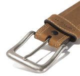 Carhartt A000550700109 Men's Detroit Top Grain Leather Belt, Brown, Size 34