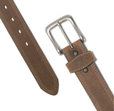 Carhartt A000550700109 Men's Detroit Top Grain Leather Belt, Brown, Size 38
