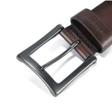 Carhartt 2203-20 Men's Burnished Leather Box Buckle Belt, 1.5 in, Brown, Size 42